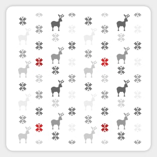 Winter themed pattern design Sticker